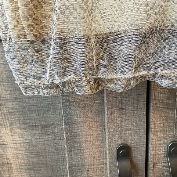 Late 90s snakeskin mesh print maxiskirt - Picture 11 of 12